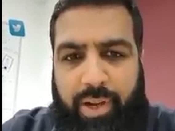 The Deepdale-based taxi driver has been arrested over an online rant