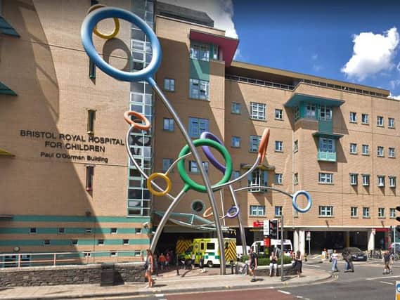 Bristol Royal Hospital for Children. Pic courtesy of Google Street View