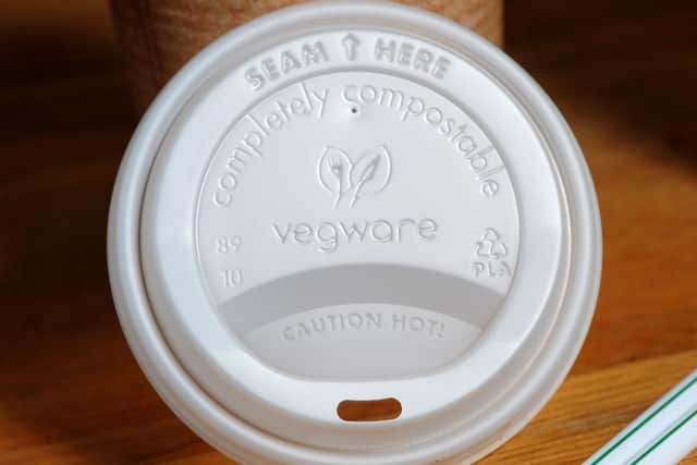 It's take out cups are compostable