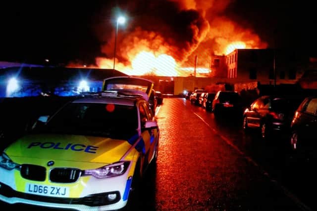 The fire in Frank Street, Preston. Photo: Preston Police