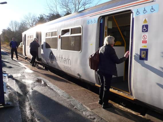 A train at Croston station is becoming an increasingly rare sight, new data shows