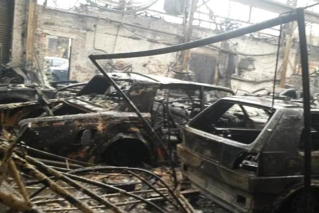 The fire broke out at around 9am on Friday night in Frank Street, Preston