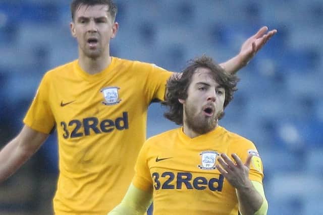 Ben Pearson reacts to being sent off at Hillsborough