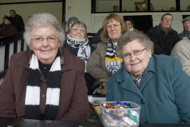 Rita Charnley, left, another of Chorley FC's 'Golden Girls' has recently passed away