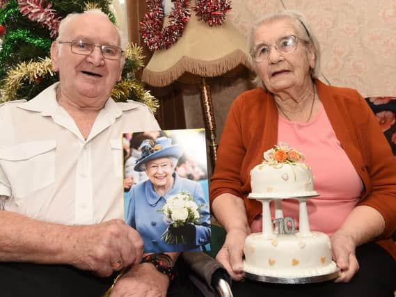 Eric and Evelyn Colley have celebrated their 70th wedding anniversary