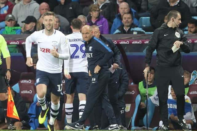 Paul Gallagher enters the field at Villa Park on a night where all three PNE substitutes scored
