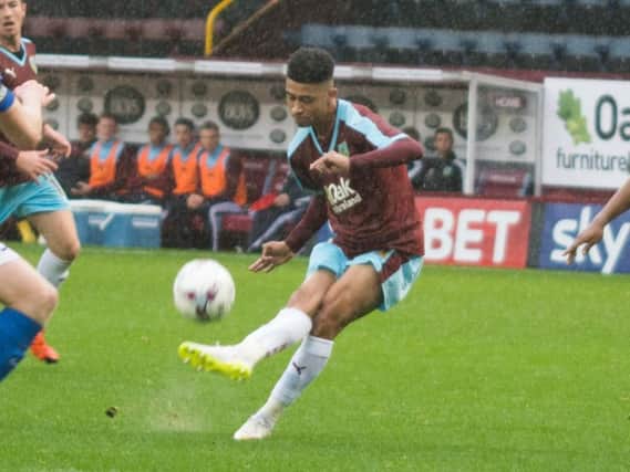 Josh Ginnelly in action during his Burnley days