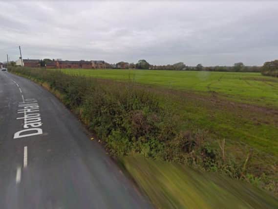 Land earmarked for housing odd Daub Hall Lane, Gregson Lane, Hoghton. Image from Google.