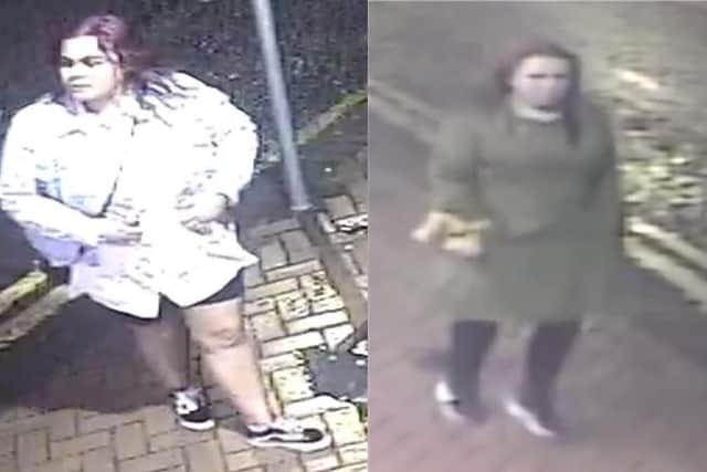 Police want to speak to the women in this picture after a man was assaulted outside the Old Dog Inn pub in Church Street, Preston on Thursday, December 20.
