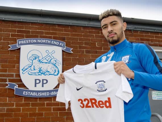 Josh Ginnelly has become Preston's first signing of the transfer window. Picture: Dave Kendall/PNEFC