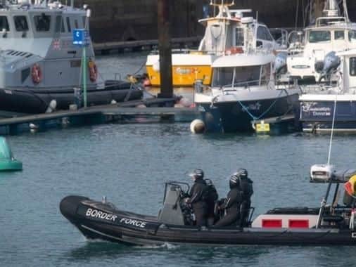 The Border Force on patrol in Dover. Picture: PA