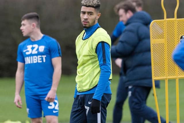 Josh Ginnelly cannot play for PNE until their game against Swansea on January 12. Picture: Dave Kendall/PNEFC