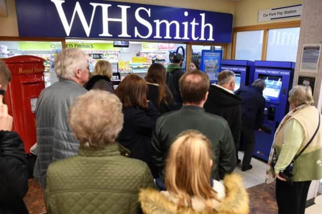 Queues to pay for parking at RPH