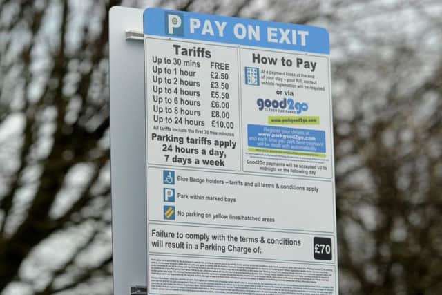 The new parking charges