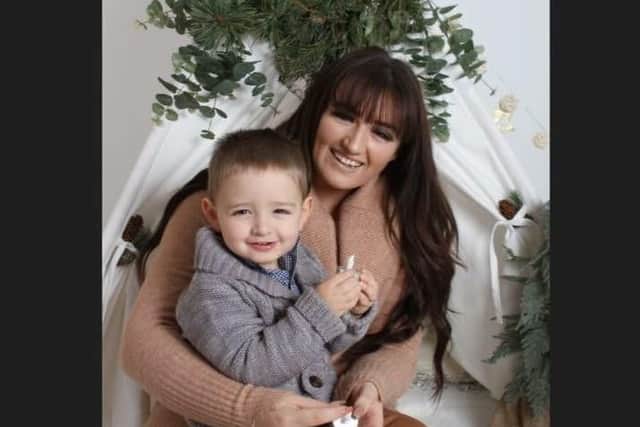 Madison Mitchell with her son. Photo taken by Michelle Peet
