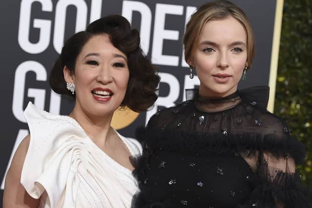 Sandra Oh, left, and Jodie Comer