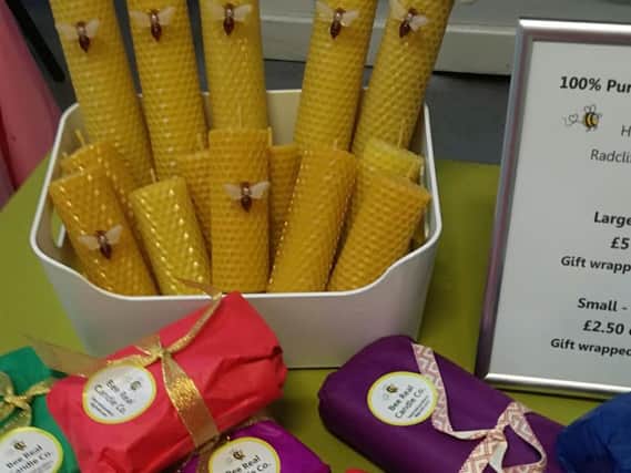 The Real Bee Company's handmade candles will be among the items on sale