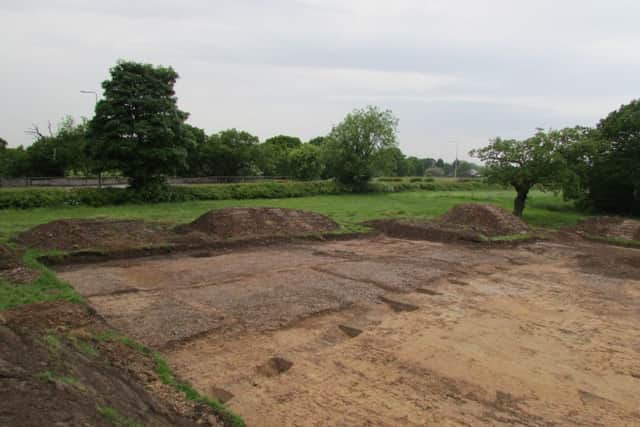 The Roman Road excavation on the Cuerden Strategic Site. Copyright: Universiry of Salford.