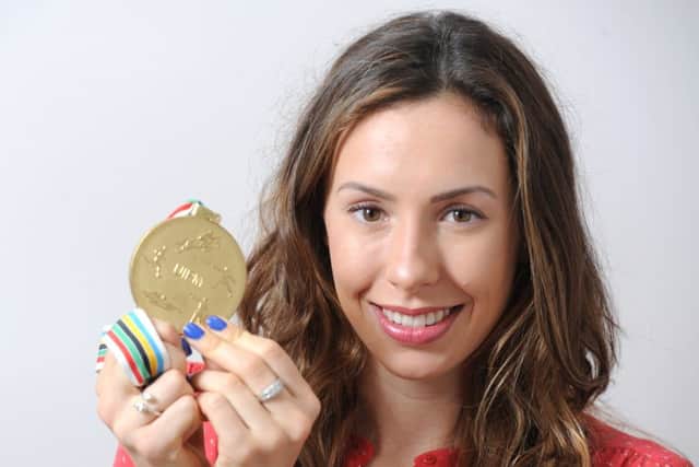 2014  Modern Pentathlon World Championship gold medal winner Samantha Murray