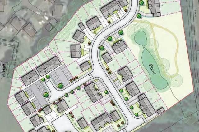 The proposed development in Euxton