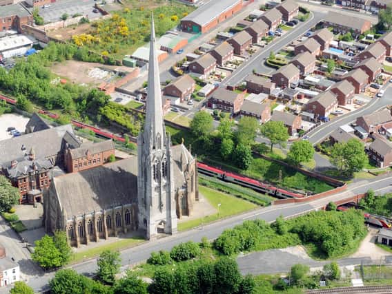 StWalburges Church spire in Preston