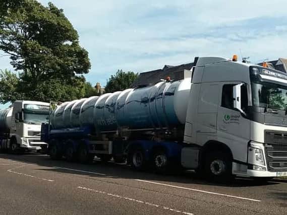 United Utilities has stationed two water tankers to pump water into the local network and supply the affected homes.