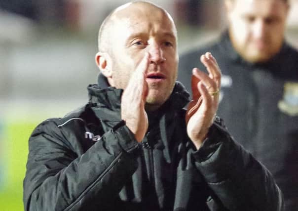 Bamber Bridge boss Mick Taylor is looking to improve the club's away record (photo: Ruth Hornby)