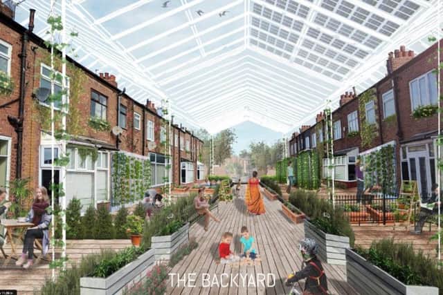 Among the visions put forward for Broadgate were a covered walkway for locals