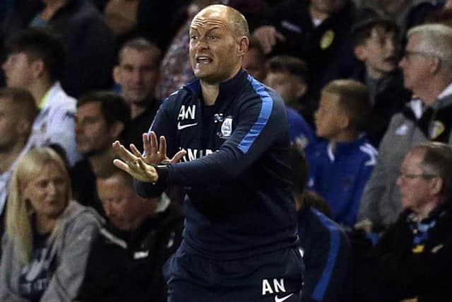 Alex Neil on the touchline at Elland Road earlier in the season