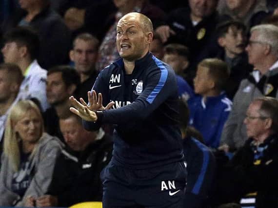 Alex Neil on the touchline at Elland Road earlier in the season
