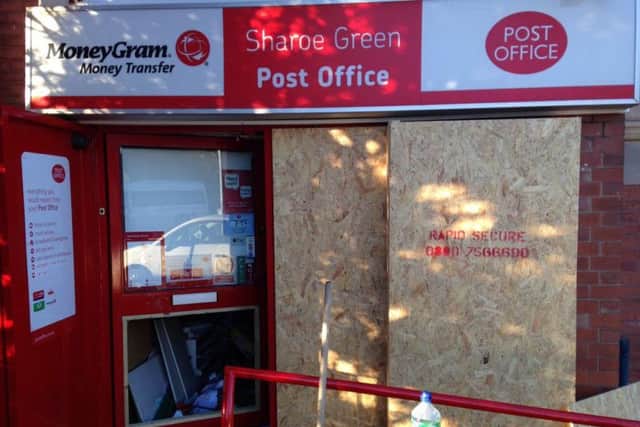 Sharoe Green Post Office in Garstang Road, Fulwood will remain closed for several days.