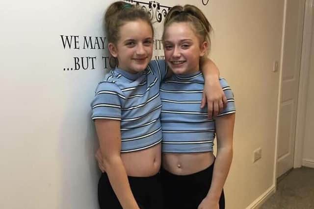 Best of friends - Sophie Walsh, 11 (left) and Grace Lister, 12.