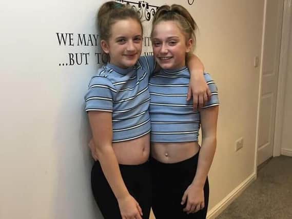Best of friends - Sophie Walsh, 11 (left) and Grace Lister, 12.