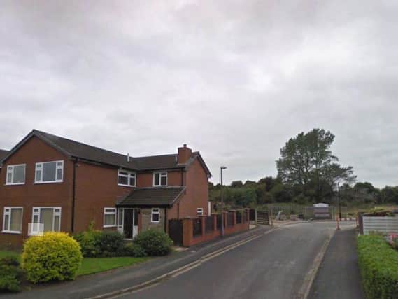 The tree in the background, has now been felled by Lancashire County Council. Image courtesy of Google.