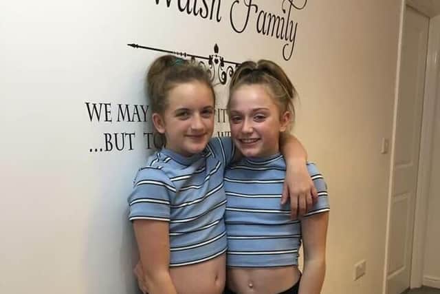Best friends - Southlands schoolgirls Sophie Walsh, 11, (left) and Grace Lister, 12 (right).