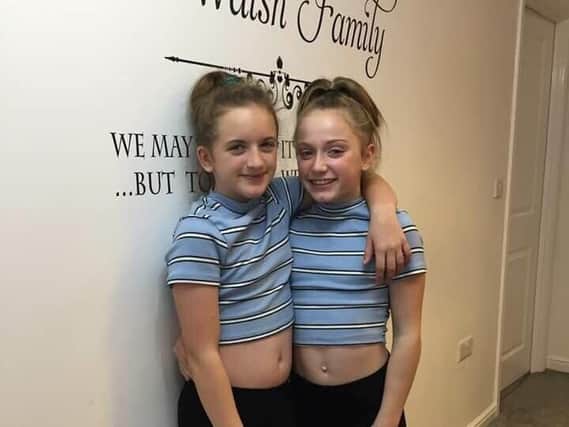 Best friends - Southlands schoolgirls Sophie Walsh, 11, (left) and Grace Lister, 12 (right).