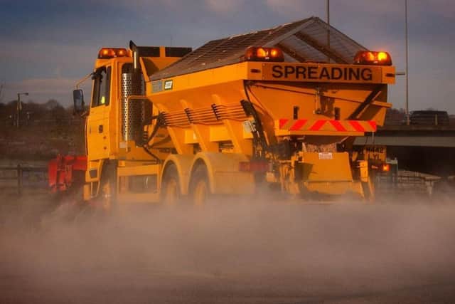 Lancashire's gritter lorries were out yesterday ahead of forecasts of snow