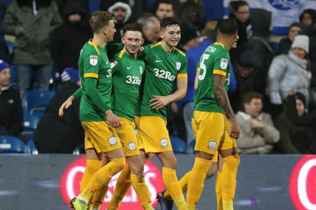 Alan Browne is congratulated on his ninth of the season