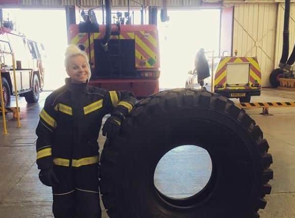 Kelly, a fulltime firefighter at Blackpool Airport and a retained firefighter at Colne, was drafted to Winter Hill to help tackle the moorland blaze.