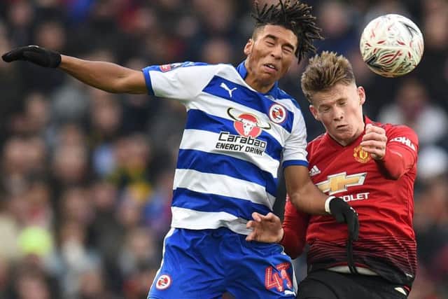 McTominay in action during United's FA Cup game with Reading. Picture: Getty Images