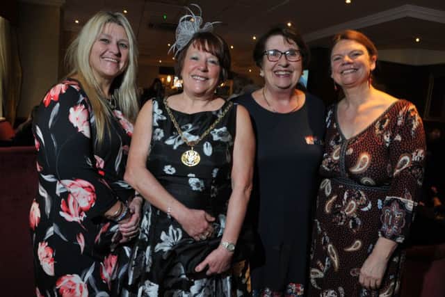 Guest speakers, Donna Hussain from HomeStart Central Lancashire, Mayoress of South Ribble Shirley Rainbury, Joan Whittle volunteer for Rosemere Cancer Foundation and Kate Eastham author of Miss Nightingale's Nurses