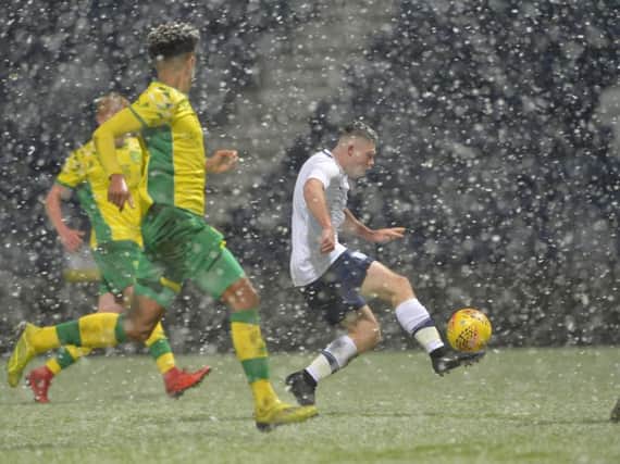 Preston skipper Adam O'Reilly in action against Norwich in the FA Youth Cup - photo: Dave Kendall/PNE