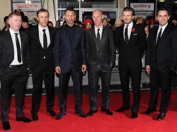 David Beckham has joined fellow Class of '92 members Paul Scholes, Phil Neville, Ryan Giggs, Nicky Butt and Gary Neville at Salford City. Picture: Getty Images