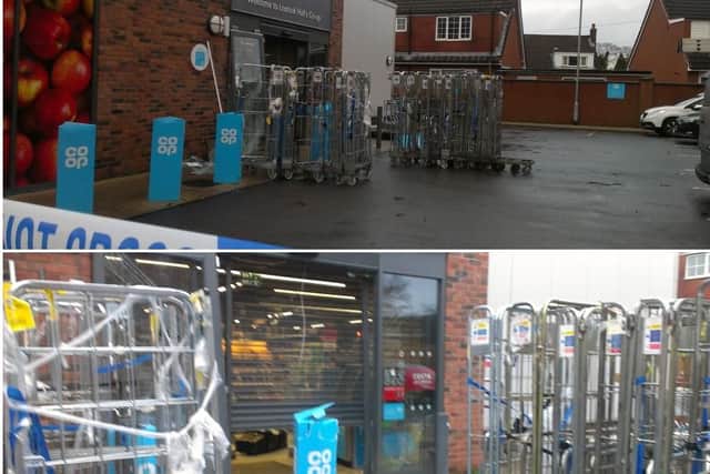 The Co-Op store in Watkins Lane, Lostock Hall was raided around 3am on Friday, January 25.
