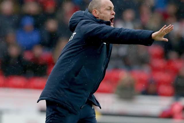 Alex Neil dishes out instructions at Stoke. Picture: Getty Images