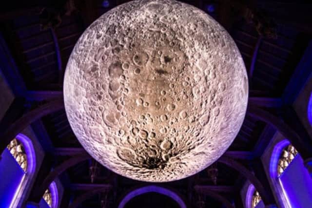 Museum of the Moon runs at the Harris Library for the month of February