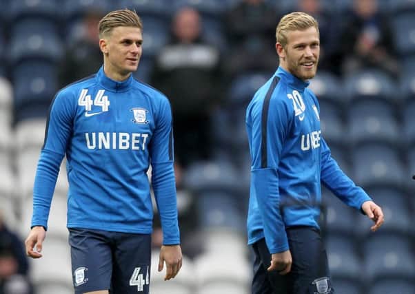 Brad Potts (left) and Jayden Stockley have made a good impression at Preston after their January arrival