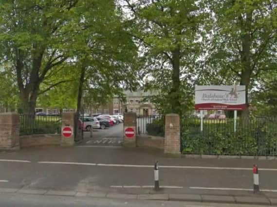 Balshaw CE High School in Leyland was placed on lockdown yesterday