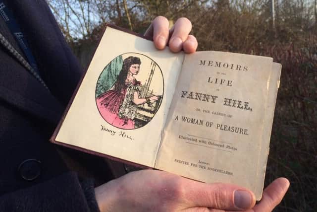 The copy of Fanny Hill that recently went up for auction at Hansons Auctioneers in Derbyshire. Photo from Hansons Auctioneers.