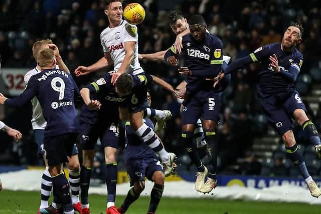 Davies goes to win at header against Derby